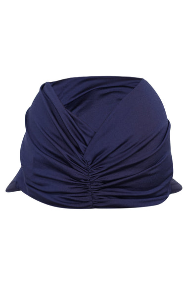 Twist Turban Sun Cap Navy Blue