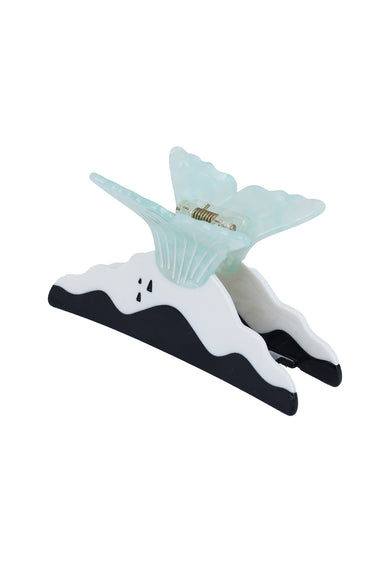 Whale Tail and Ocean Mountain Hair Claw Clip