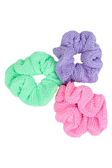 3 Pack Scrunchie Bubblegum/Lilac/Lime