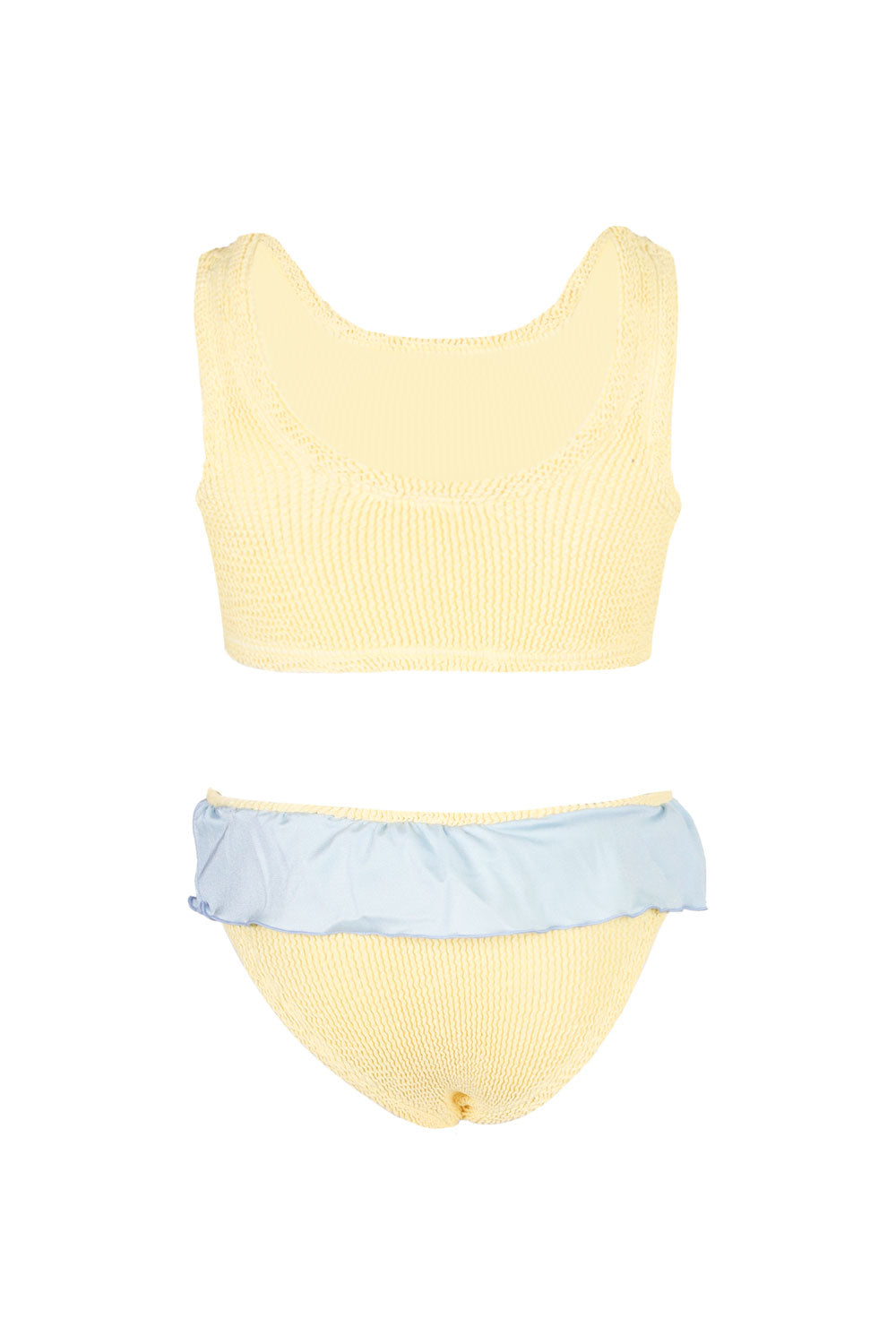 Load image into Gallery viewer, Baby Duo Olive Bikini Butter/Metallic Ice Blue
