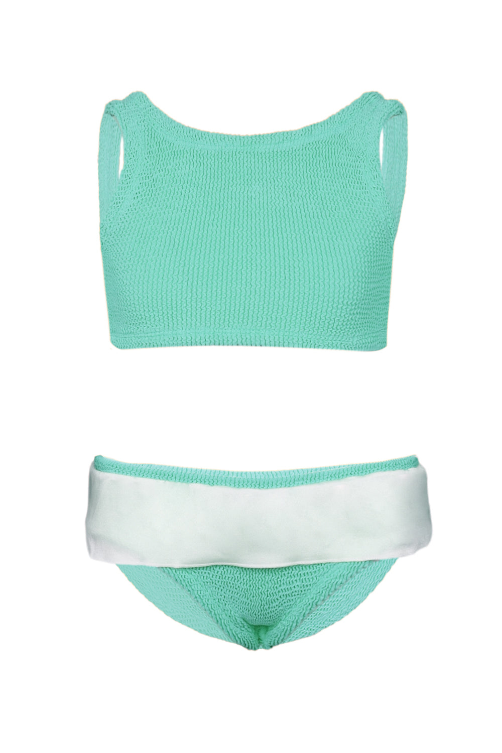 Load image into Gallery viewer, Baby Olive Bikini Metallic Mint
