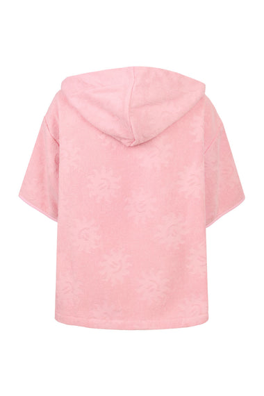 Baby Sunny Pink Towelling Hooded Poncho