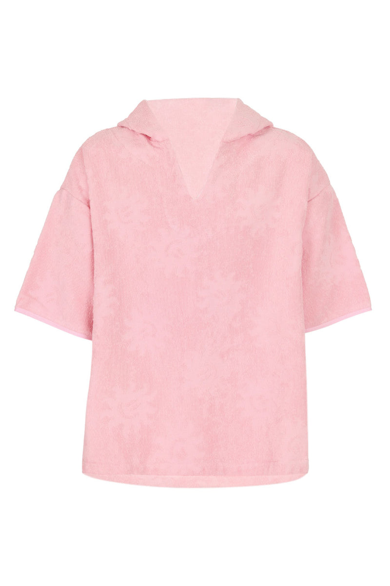 Baby Sunny Pink Towelling Hooded Poncho