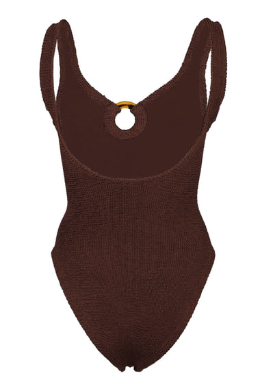 Celine Swim Metallic Chocolate