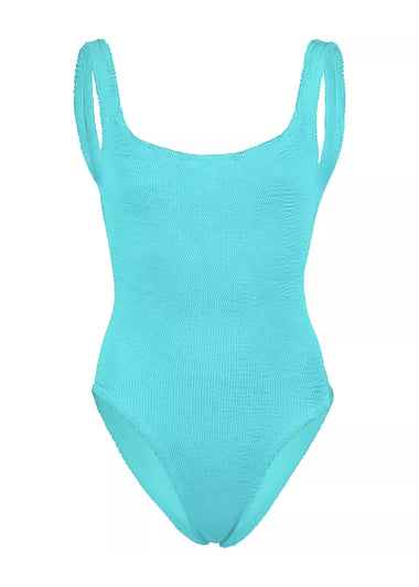 Classic Square Neck Swim Aqua