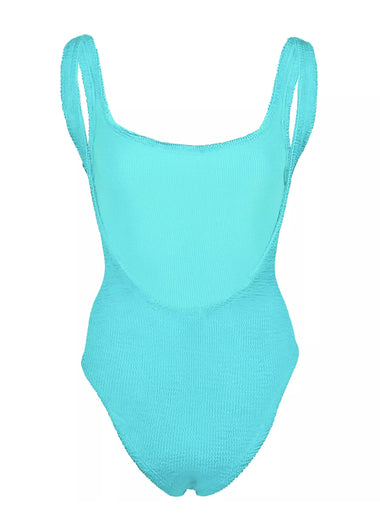 Classic Square Neck Swim Aqua