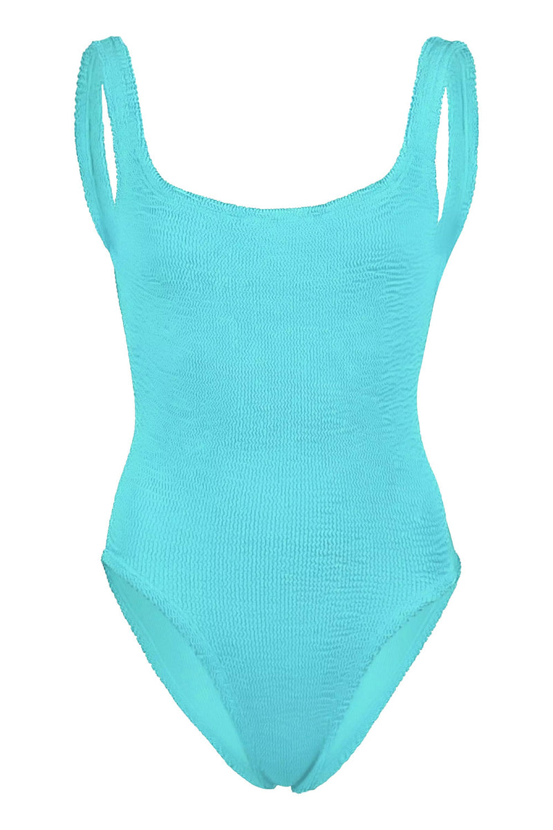 Classic Square Neck Swim Aqua