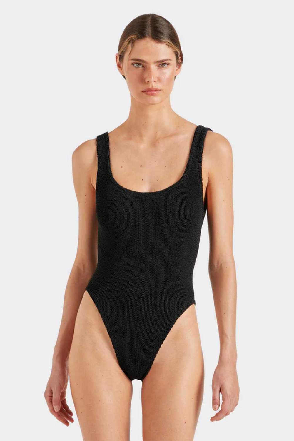 Classic Square Neck Swim Black