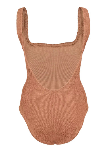 Classic Square Neck Swim Metallic Cocoa