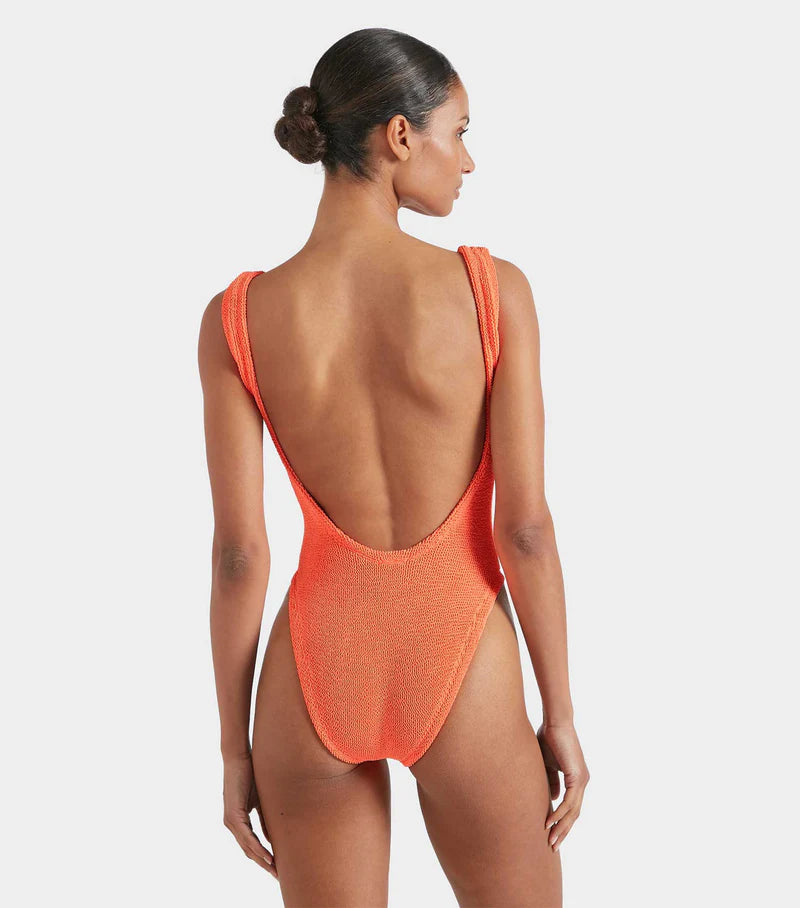 Load image into Gallery viewer, Classic Square Neck Swim Orange
