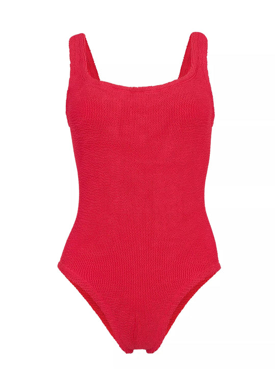 Classic Square Neck Swim Red