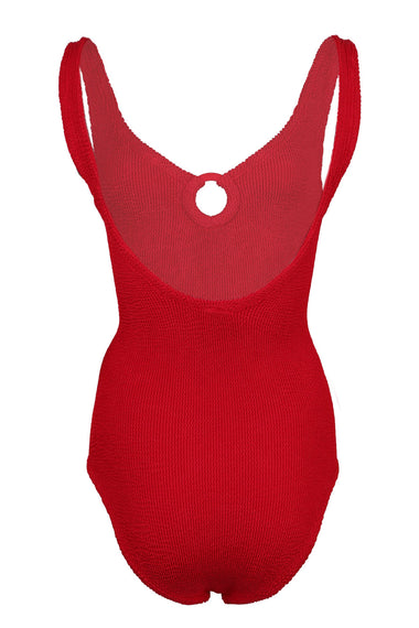 Coverage Celine Swim with Fabric Covered Hoops Red