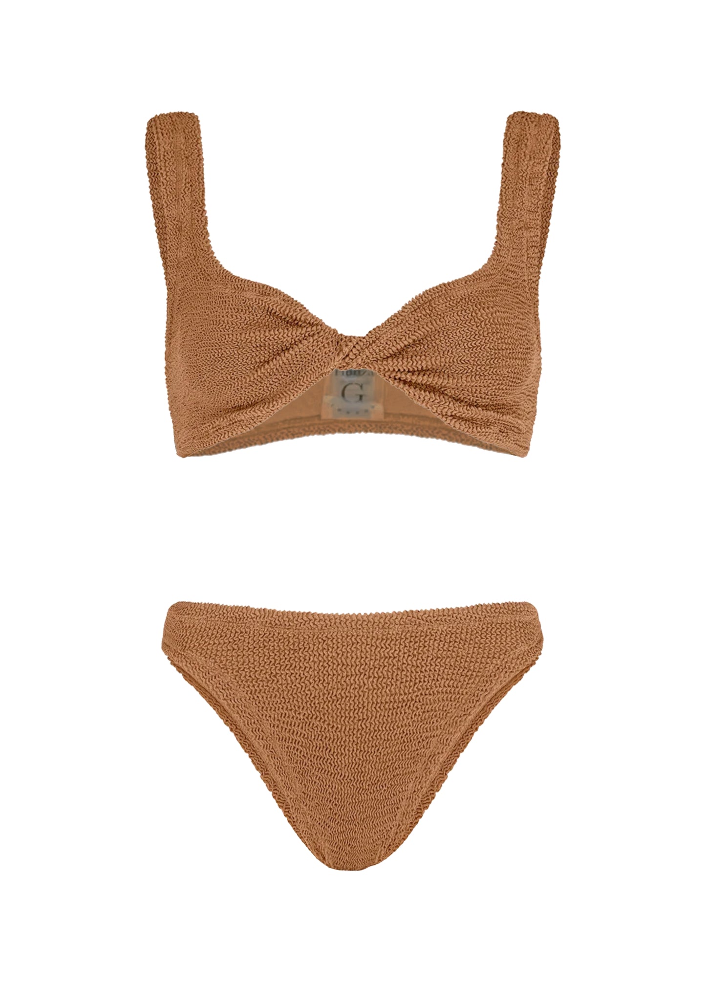 Load image into Gallery viewer, Coverage Juno Bikini Metallic Cocoa - ONE SIZE - Bikini
