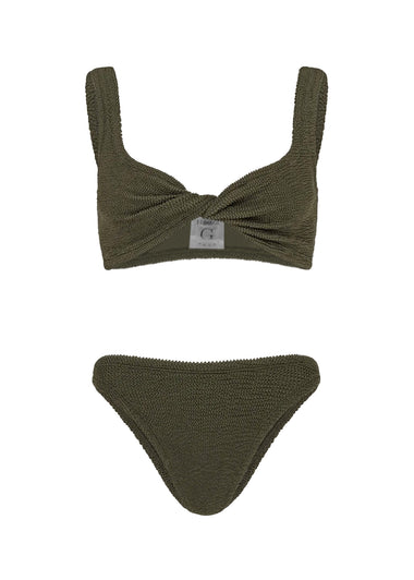 Coverage Juno Bikini Metallic Khaki - ONE SIZE - Bikini
