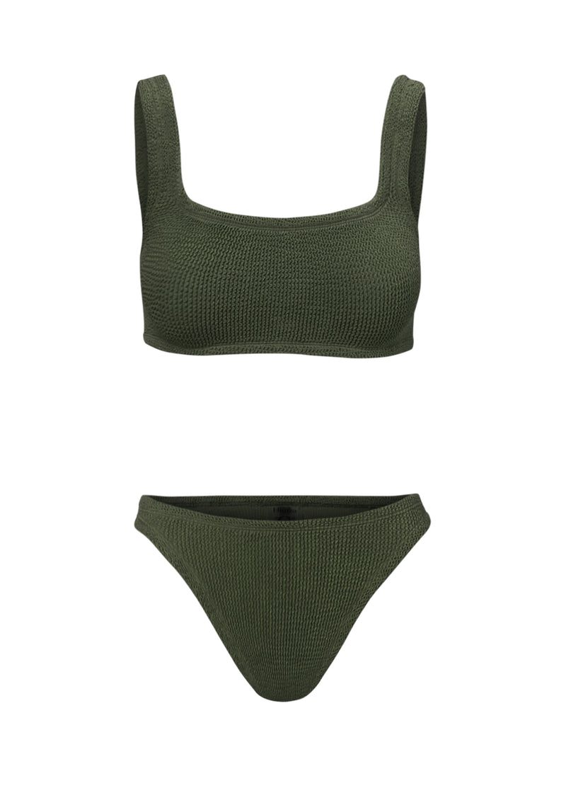 Coverage Xandra Bikini Metallic Khaki