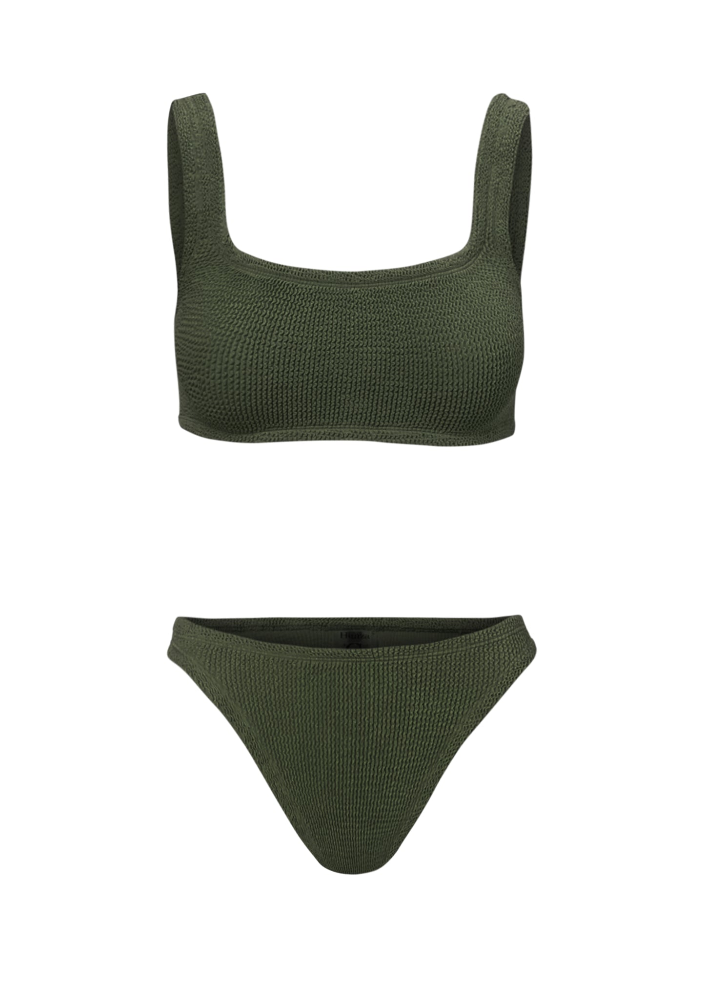Load image into Gallery viewer, Coverage Xandra Bikini Metallic Khaki - ONE SIZE - Bikini
