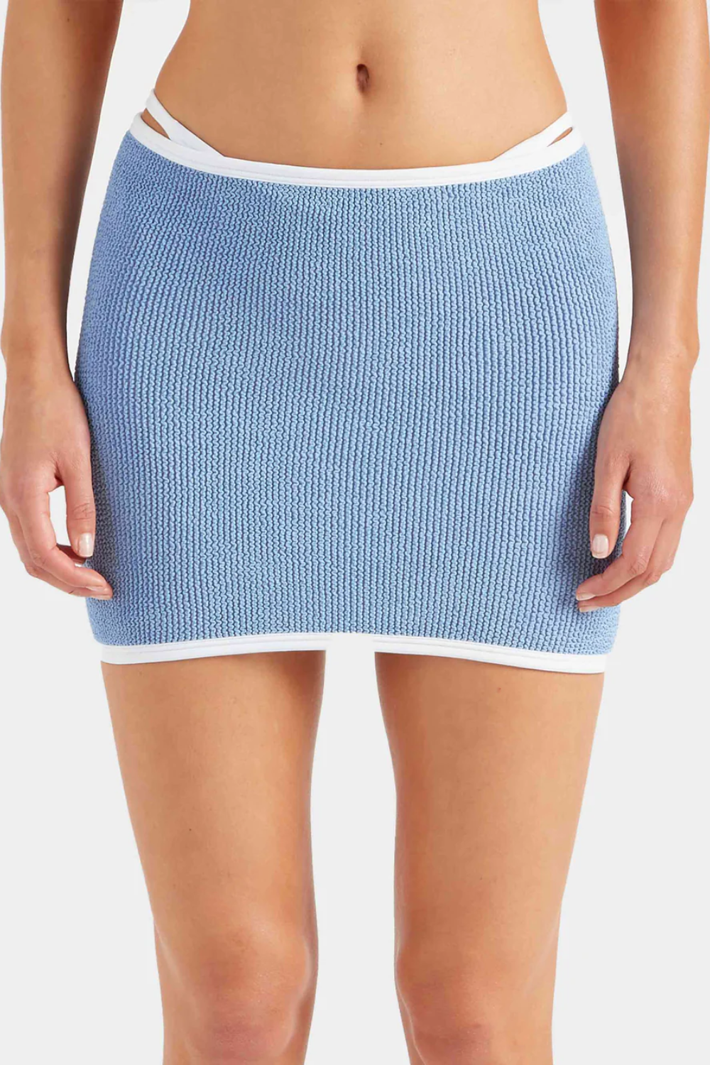 Load image into Gallery viewer, Devyn Swim Skirt Cornflower
