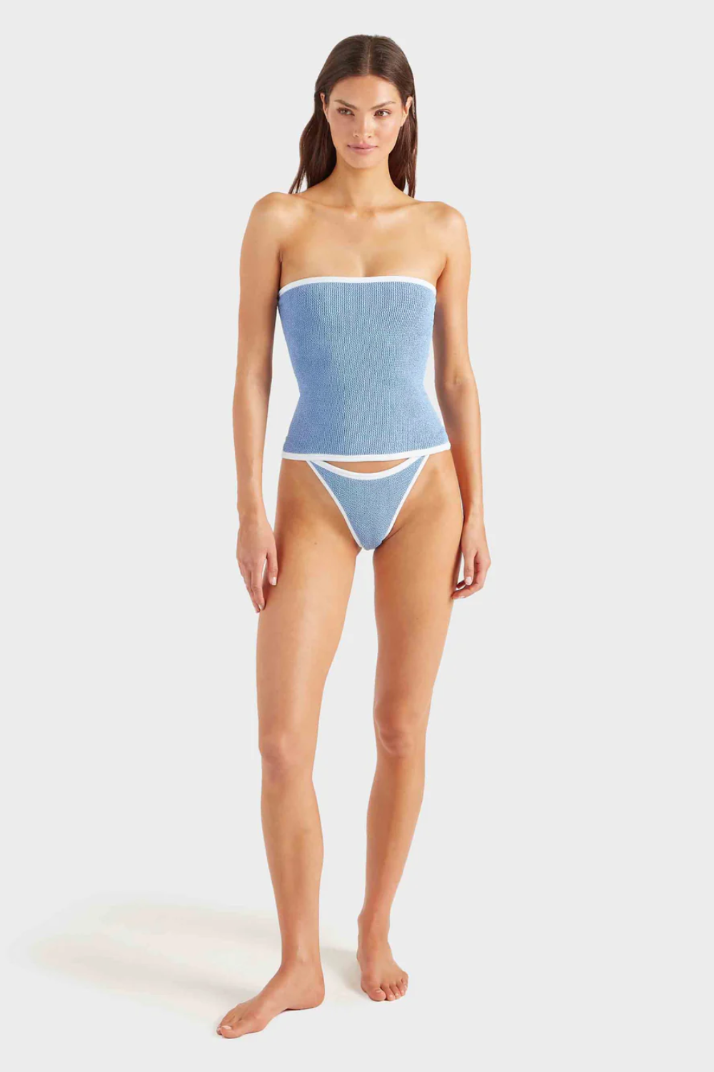 Load image into Gallery viewer, Devyn Swim Skirt Cornflower
