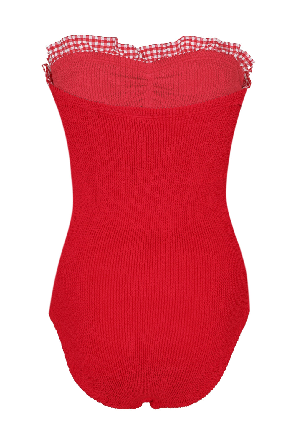 Load image into Gallery viewer, Dolly Swim Red Gingham
