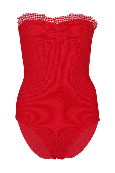 Dolly Swim Red Gingham