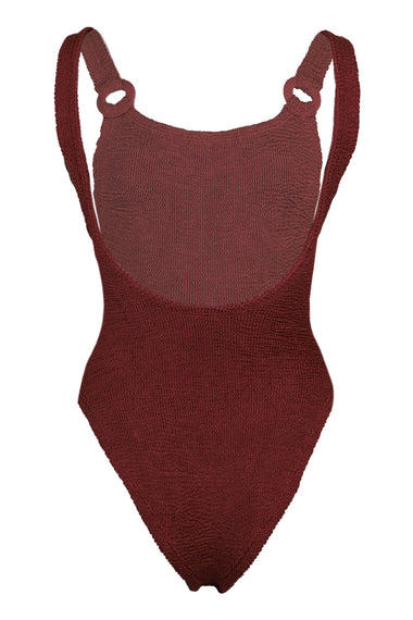 Domino Swim With Fabric Covered Hoops Metallic Rosewood