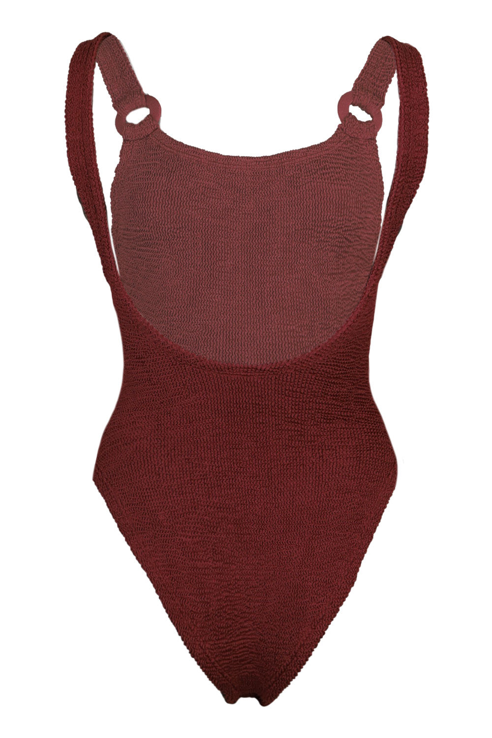 Load image into Gallery viewer, Domino Swim With Fabric Covered Hoops Metallic Rosewood
