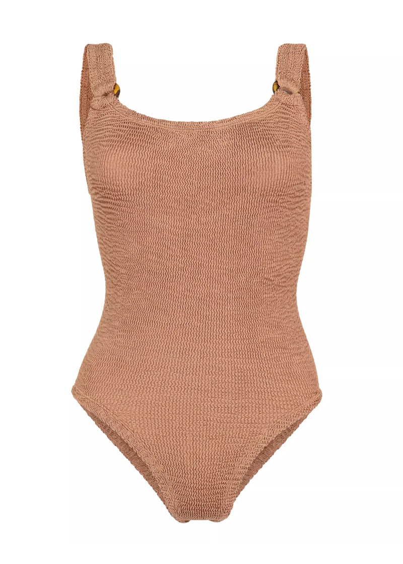 Domino One Piece Metallic Cocoa