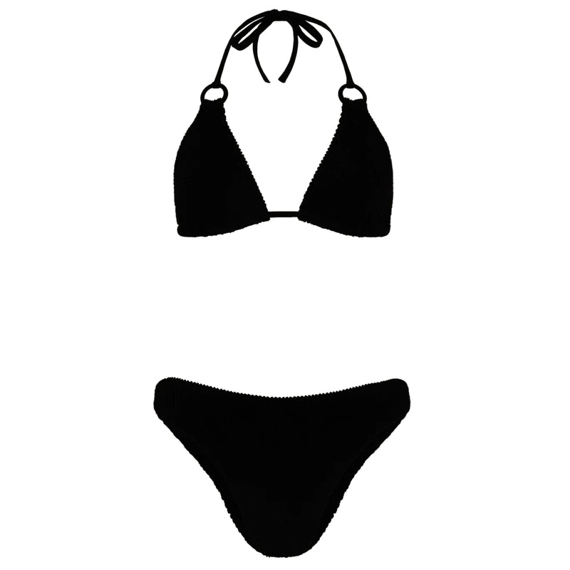 Eva Bikini Metallic Black