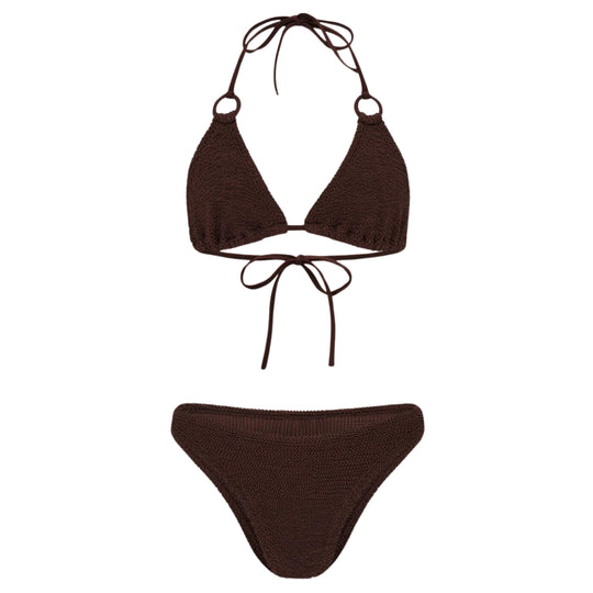 Eva Bikini Metallic Chocolate - ONE SIZE - Bikini