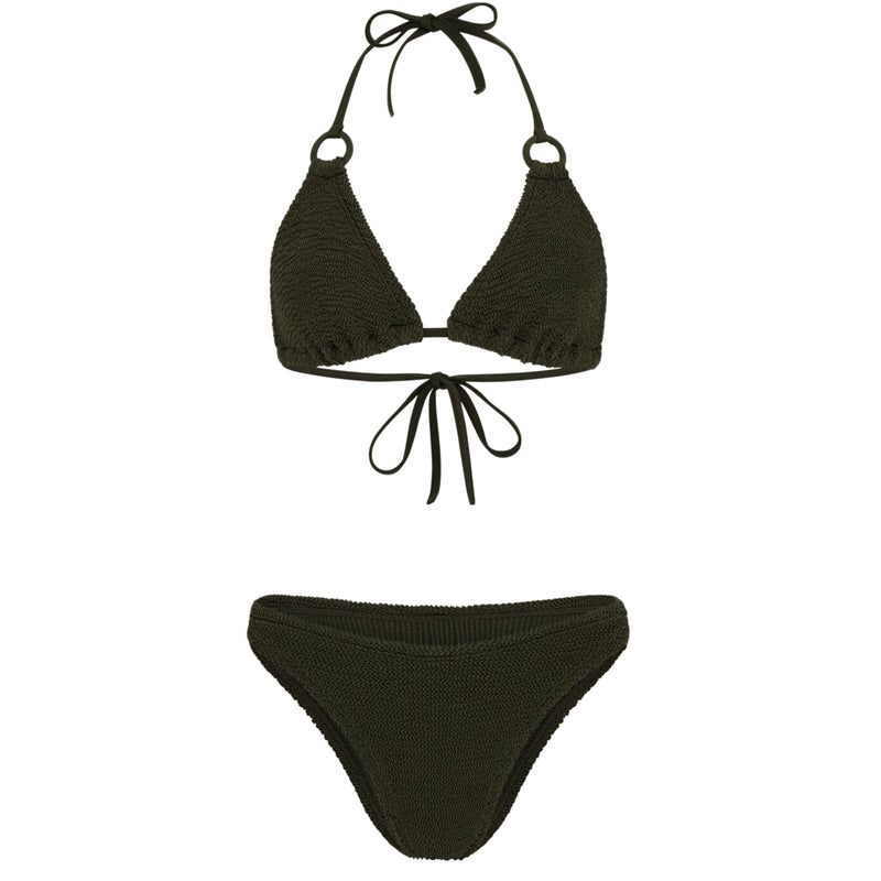 Eva Bikini Metallic Khaki