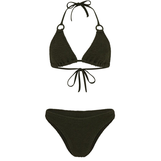Eva Bikini Metallic Khaki - ONE SIZE - Bikini