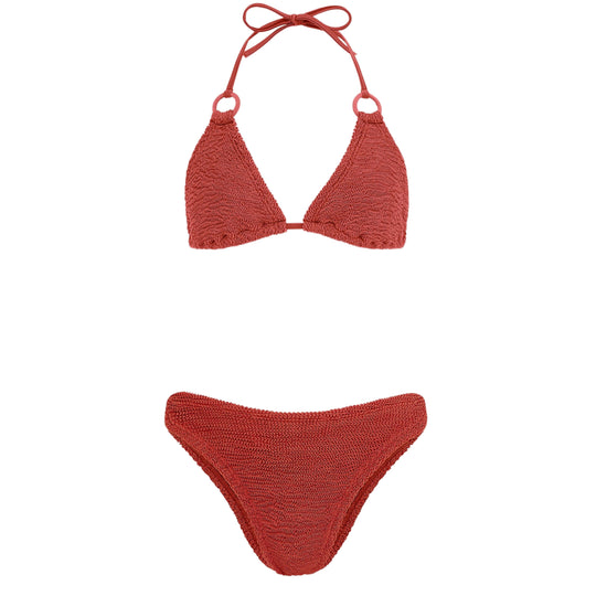 Eva Bikini Metallic Rosewood