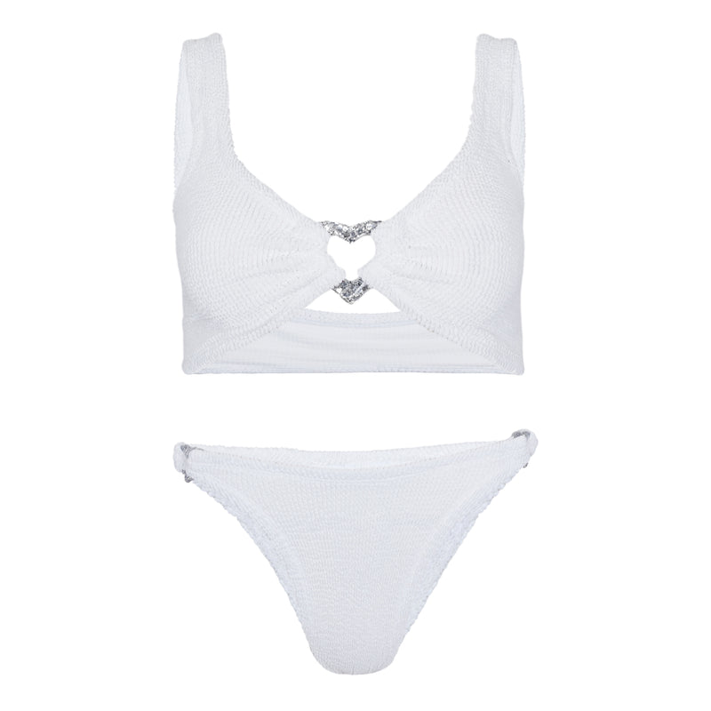 Heather Bikini White/Silver