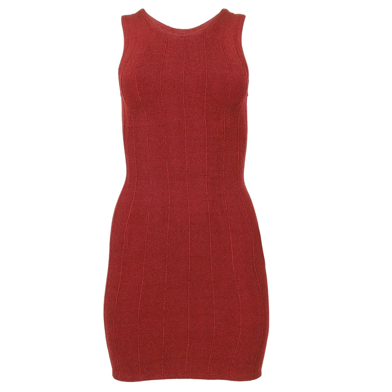 Iris Nile Dress Metallic Chestnut