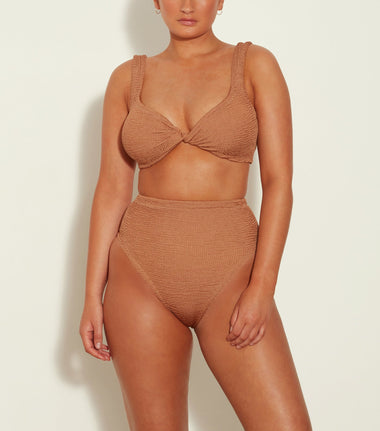 Jamie Bikini Metallic Cocoa - ONE SIZE - Bikini