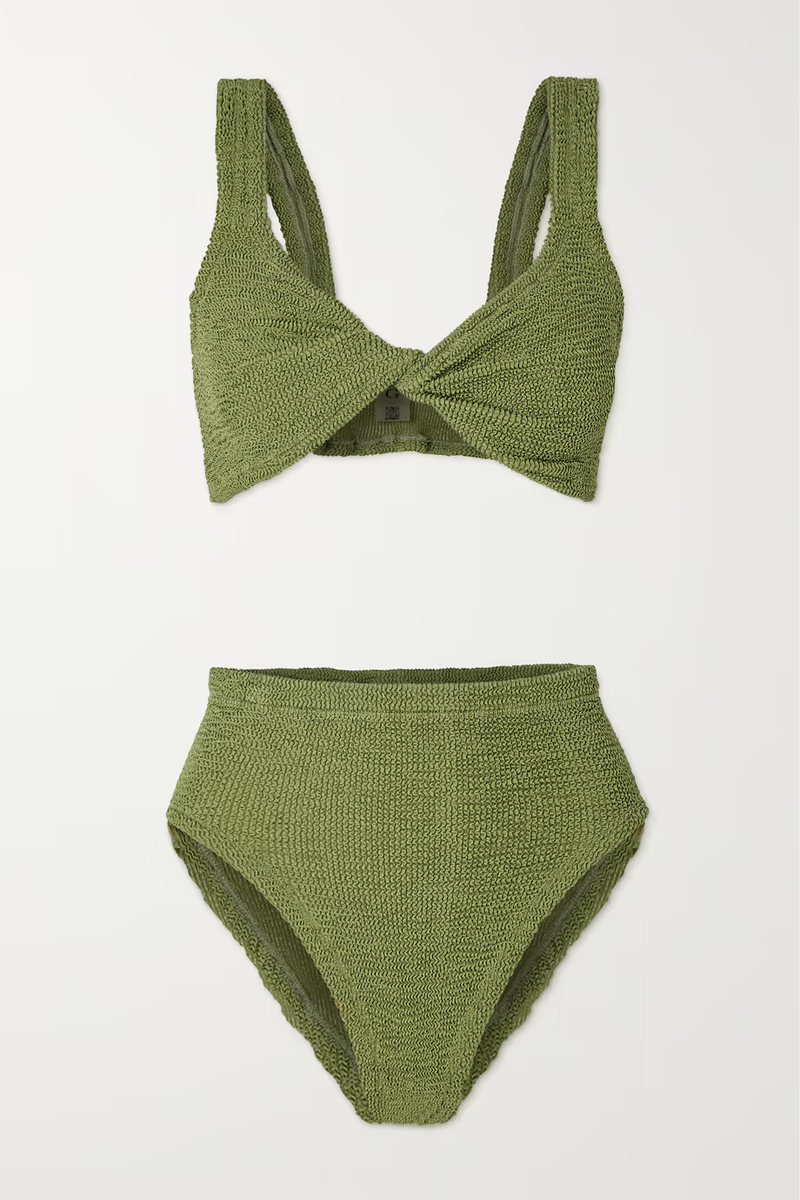 Jamie Bikini Metallic Moss
