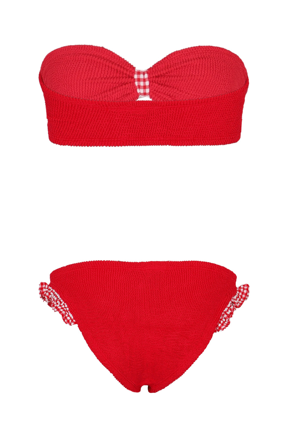 Load image into Gallery viewer, Jean Bikini Red Gingham
