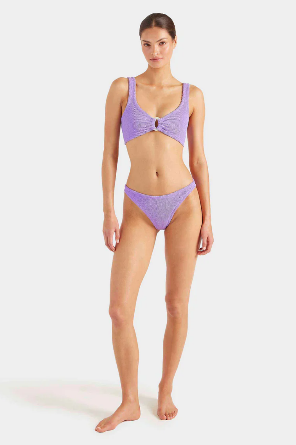 Load image into Gallery viewer, Julia Bikini with Pearly Hoop Lilac
