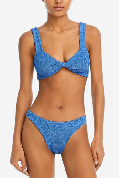 Juno Bikini Metallic Denim