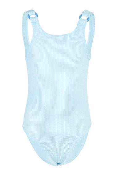 Kids Domino One Piece Metallic Ice Blue