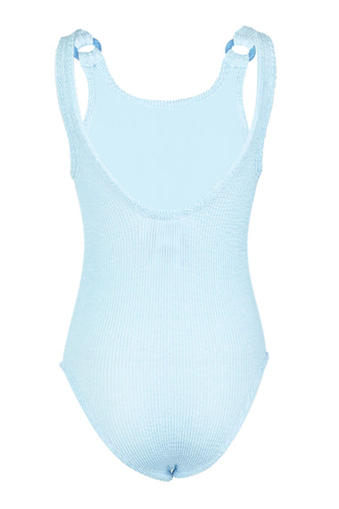 Kids Domino One Piece Metallic Ice Blue