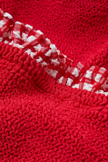 Kids Duo Denise Swim Red Gingham