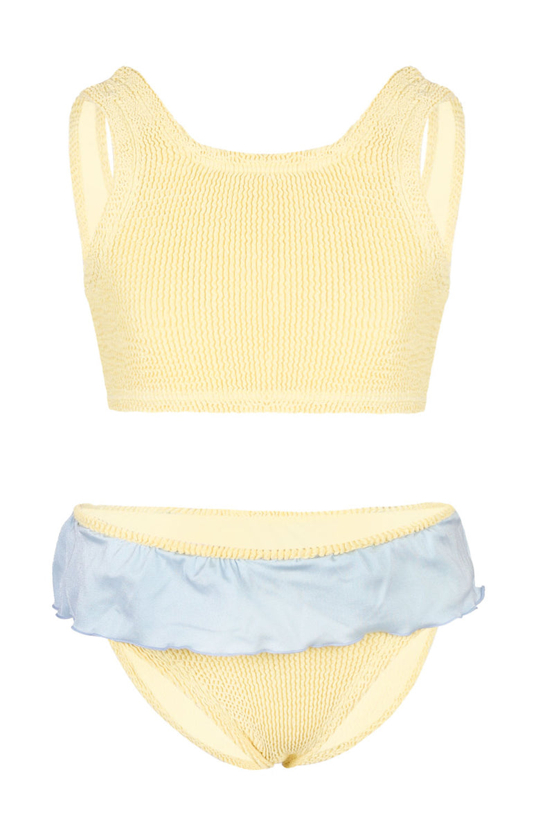 Kids Duo Olive Bikini Butter/Metallic Ice Blue