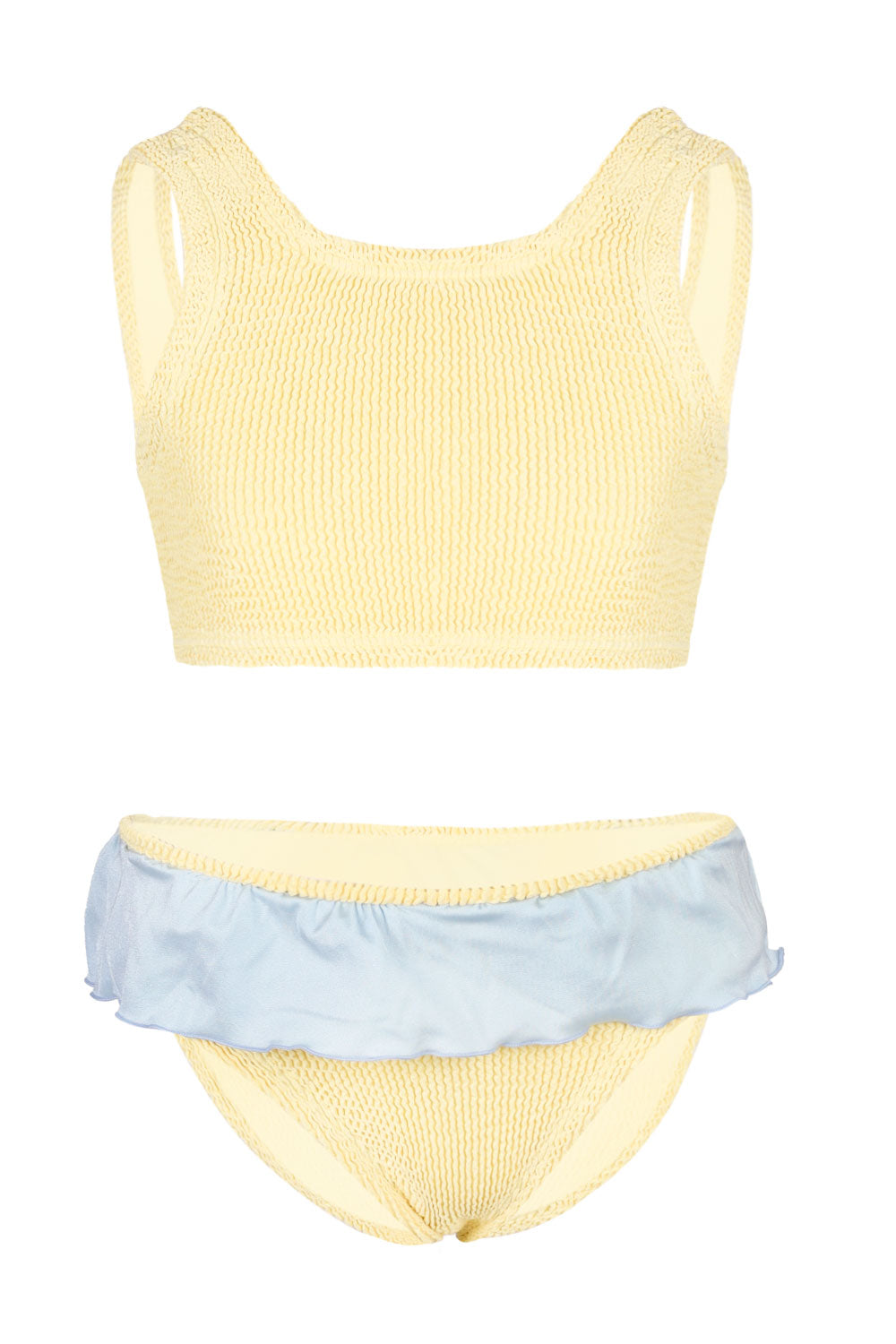 Load image into Gallery viewer, Kids Duo Olive Bikini Butter/Metallic Ice Blue
