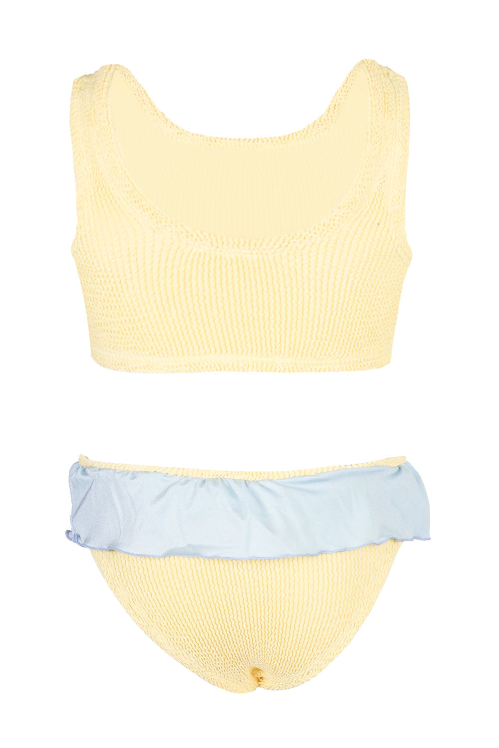 Load image into Gallery viewer, Kids Duo Olive Bikini Butter/Metallic Ice Blue
