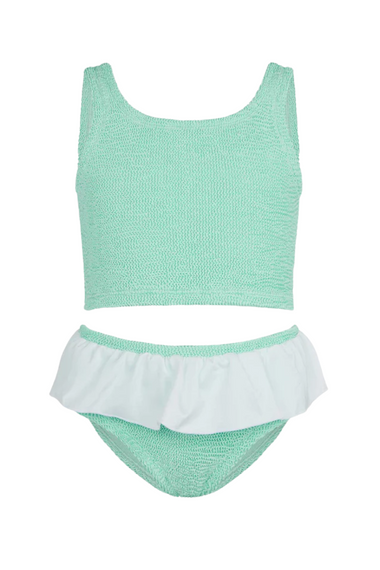 Kids Olive Bikini Metallic Mint