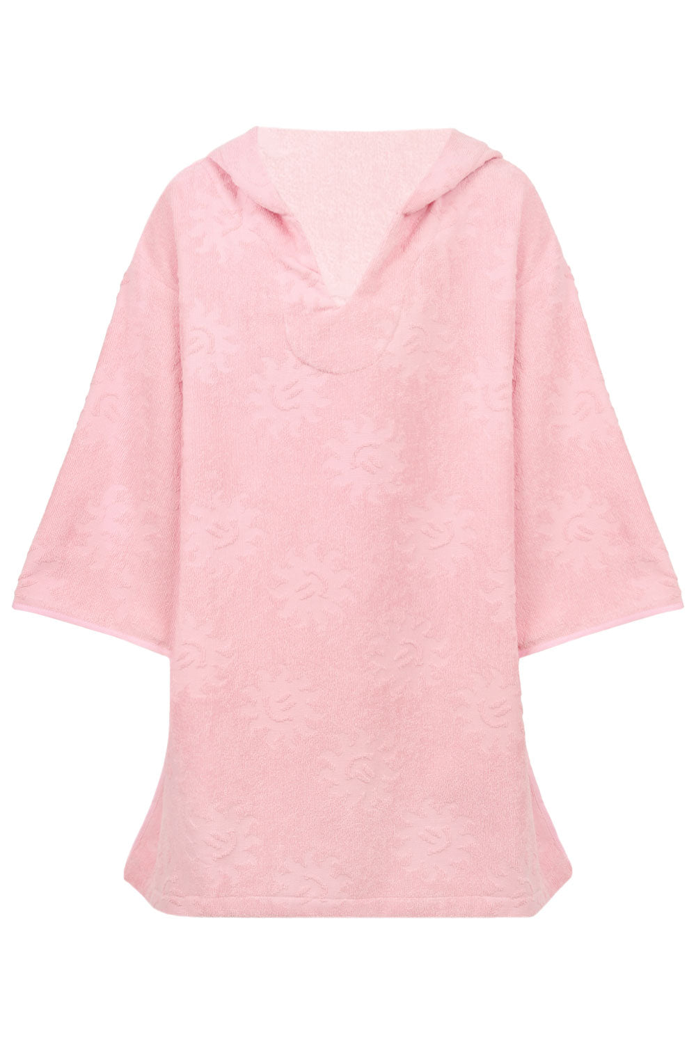 Load image into Gallery viewer, Kids Sunny Pink Towelling Hooded Poncho
