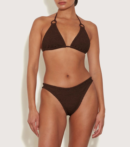 Eva Bikini Metallic Chocolate - ONE SIZE - Bikini