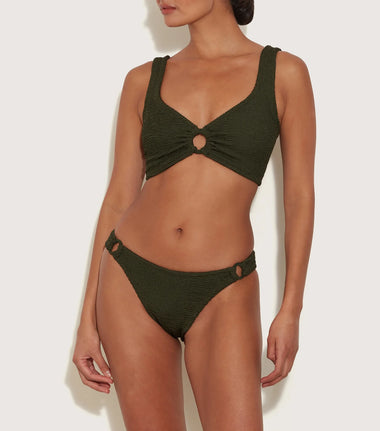 Hallie Bikini Metallic Khaki - ONE SIZE - Bikini