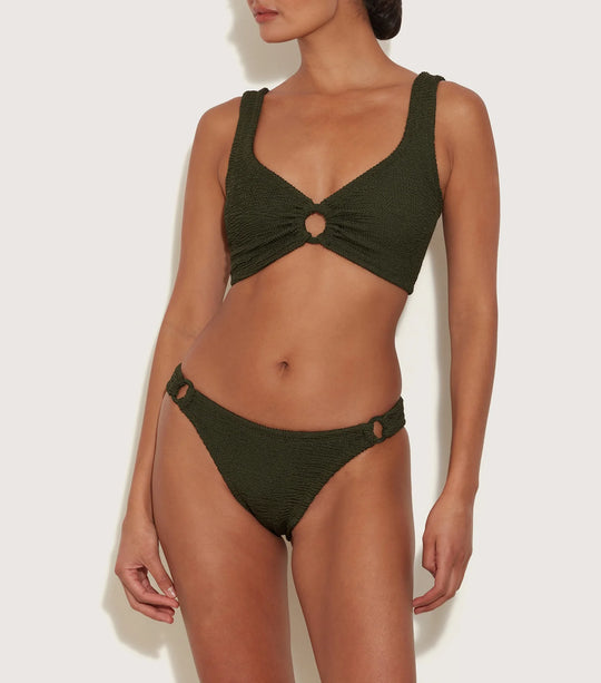 Hallie Bikini Metallic Khaki - ONE SIZE - Bikini